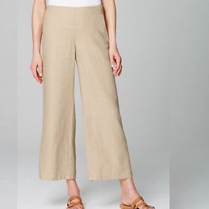 J.Jill Linen Wide Leg Pants with Pockets